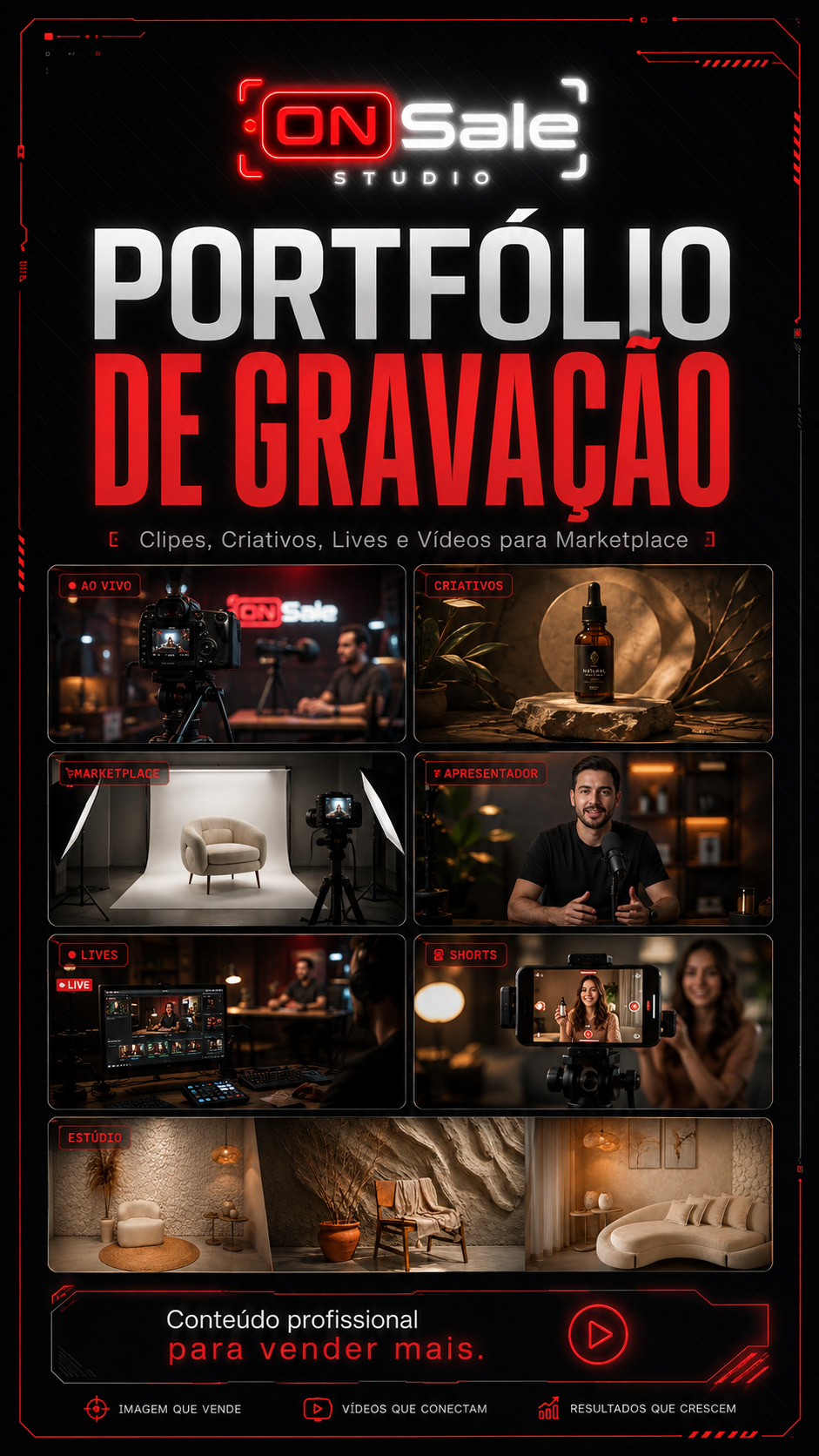 Compilado de trabalhos OnSale Studio